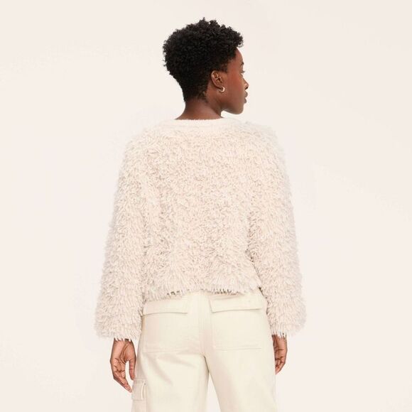 Woolrich - Women's Loopy Yarn Crewneck Pullover Sweater - Woo Cream - Picture 3 of 3